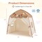 Blue Polyester Kids Play Tent Bed Tent with String Lights, Extra Large Playhouse Tent for Indoor & Outdoor Fun